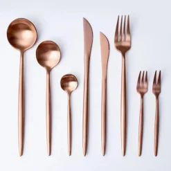 Annie Rose Gold Dessert Flatware