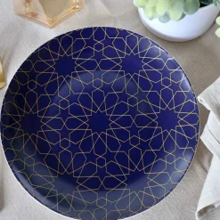 Blue Mosaic Appetizer Plates - Set of 4