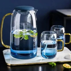 Blue Ombre Pitcher and Cups