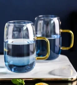Blue Ombre Pitcher and Cups