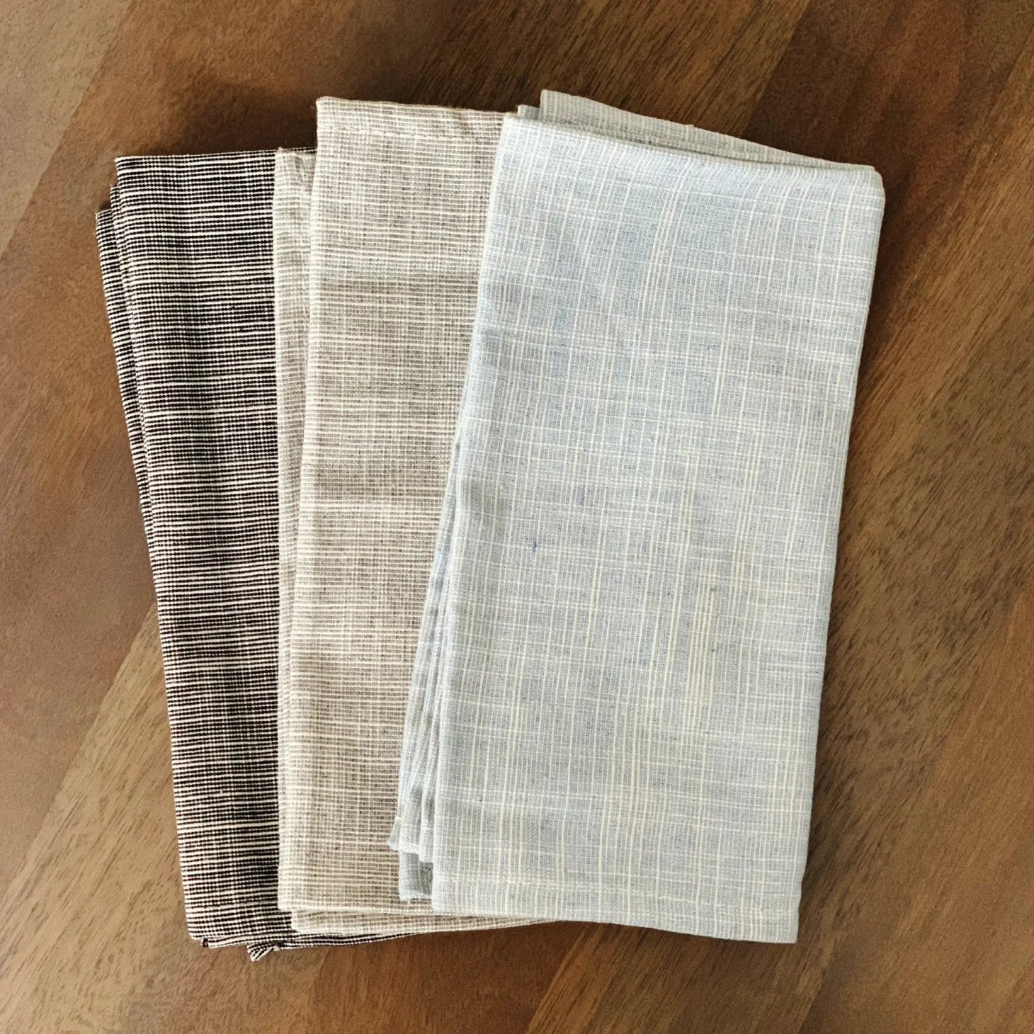 Blue Vintage Grain Napkins - Set of 4