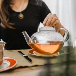 Cambridge Glass Teapot, Stainless Steel Infuser - 2 L