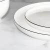 Cameron Black Rim Dinnerware