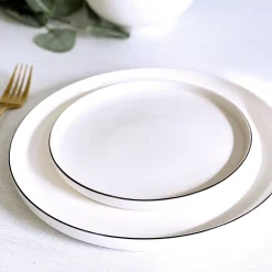 Cameron Black Rim Dinnerware