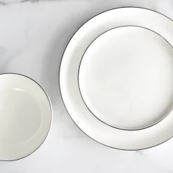 Cameron Black Rim Dinnerware