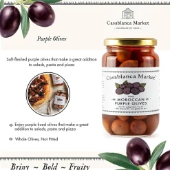 Casablanca Market Moroccan Purple Olives