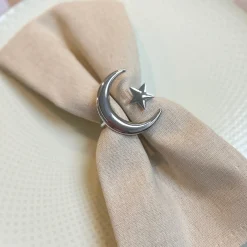 Crescent Moon and Star Napkin Rings