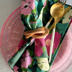 Flower Bloom Cloth Napkins, Set of 4