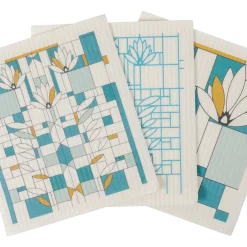 Frank Lloyd Wright Reusable Swedish Dish Cloths-Set Of 3