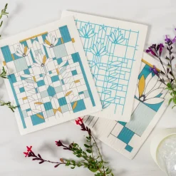 Frank Lloyd Wright Reusable Swedish Dish Cloths-Set Of 3