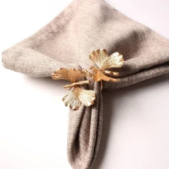 Gold Garden Napkin Ring - Set of 4