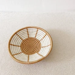 Handwoven Sisal Basket — Rwanda (8")