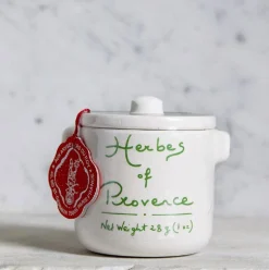Herbs de Provence in a handmade crock | Anysetiers du Roy