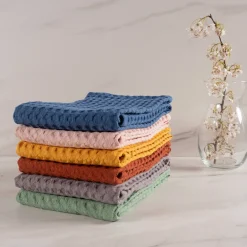 Honeycomb Waffle Kitchen Towels — Oversized & Ultra Absorbent