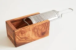 Italian Olivewood Box Cheese Grater