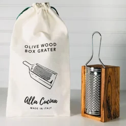 Italian Olivewood Box Cheese Grater