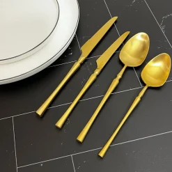 Laurel Flatware Set - Gold
