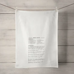Mamoul Recipe Linen Tea Towel