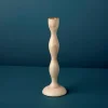 Mango Wood Pillar Candle Holder, Tall