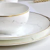 Marble Pattern Bone China Dinnerware