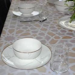 Marble Pattern Bone China Dinnerware