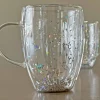 Moon and Star Double Wall Coffee Mugs