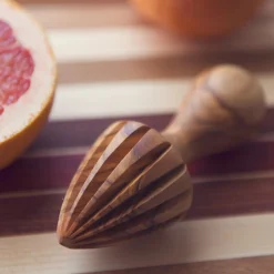 Olive Wood Citrus Press
