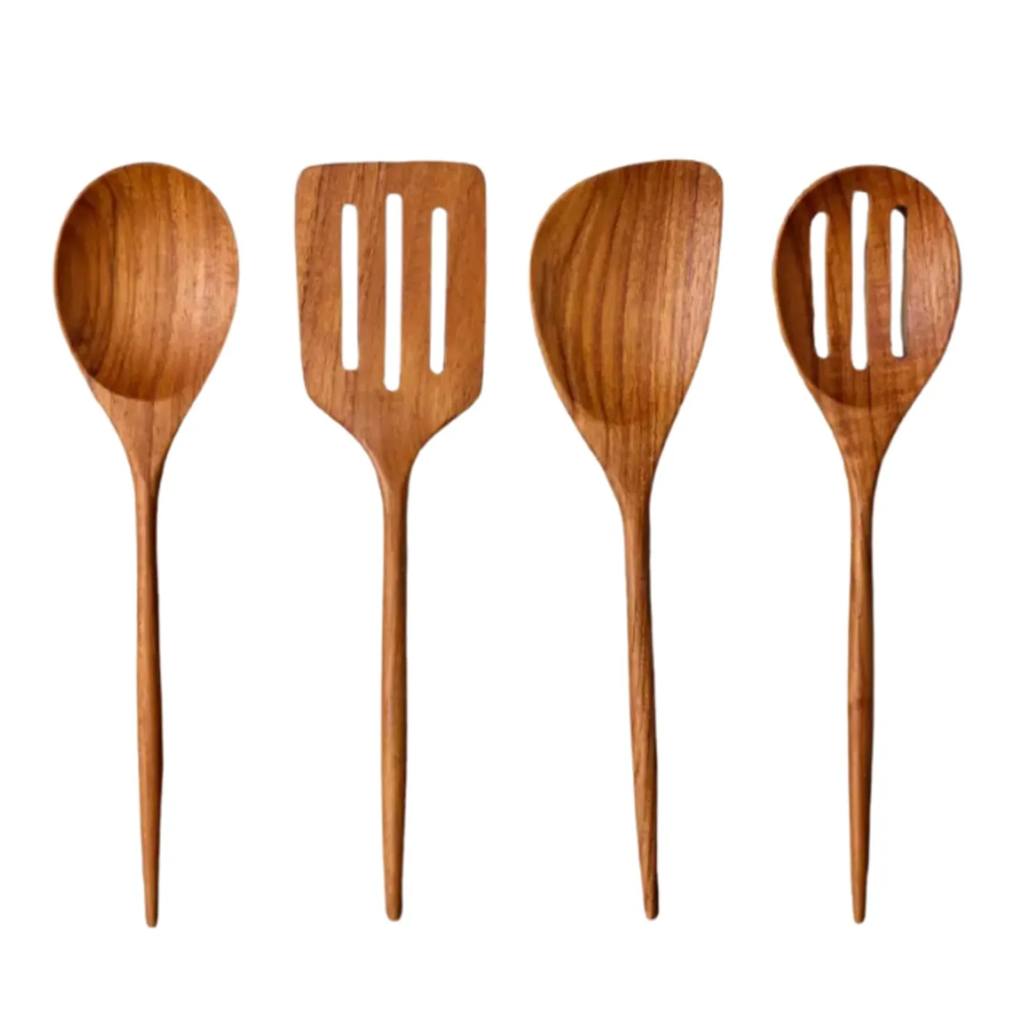 Padma Teak Mini Kitchen Utensils, Set of 4