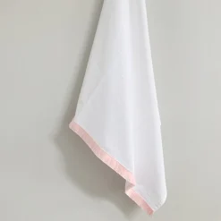 Pink Fringe Tea Towel