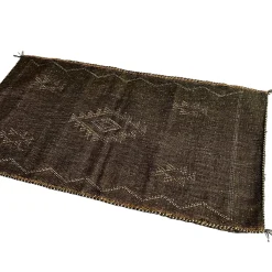 Rectangle Cactus Silk Pillow Cover - Brown