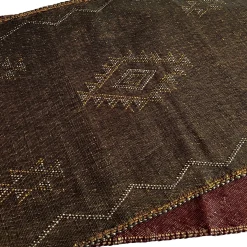 Rectangle Cactus Silk Pillow Cover - Brown