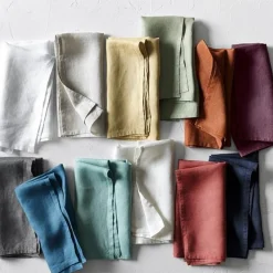 Stone Washed Linen Napkin - Set of 4