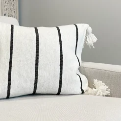 Striped Hand-Woven Moroccan Pillow