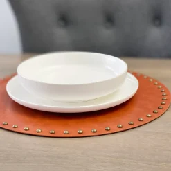 Studded Leather Placemats - Set of 4