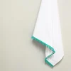 Teal Pom Pom Tea Towel